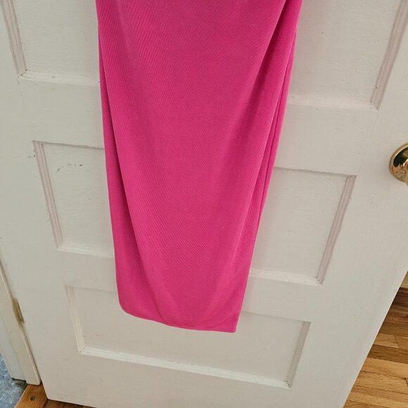 Katie May Ash Dress Barbie Pink One-Shoulder Sleeveless Cutout Bodycon Small S - Picture 6 of 13